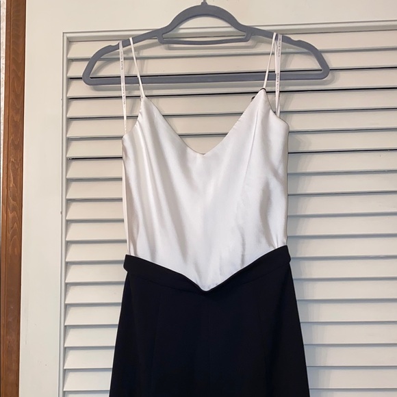 NWT Black Halo Saxon Black and White Jumpsuit - Picture 5 of 11